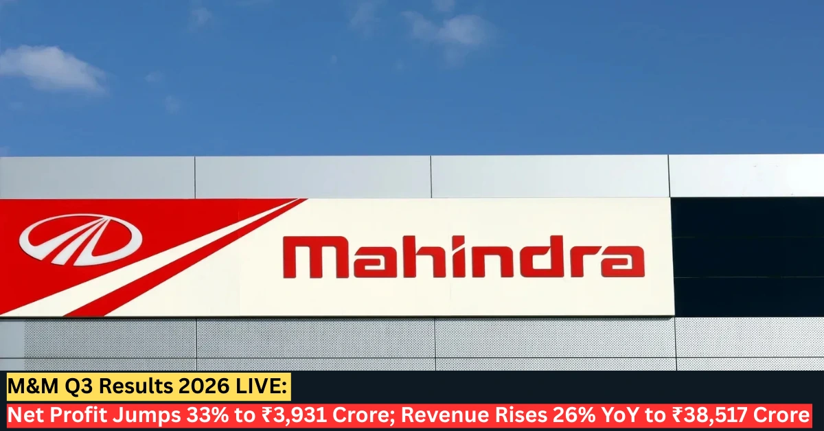 Mahindra & Mahindra Q3 Results 2026 showing 33 percent profit jump and 26 percent revenue growth