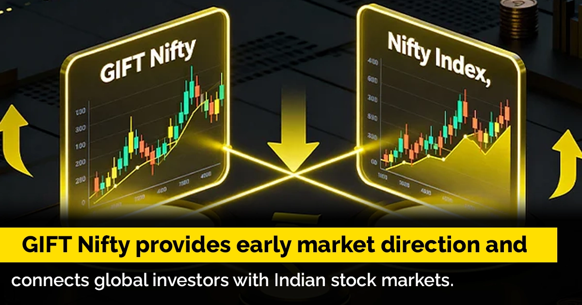 GIFT Nifty trading screen showing impact on Indian stock market and global market sentiment